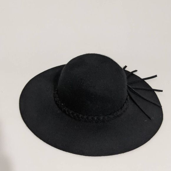 Target Black Braided Felted Wool Wide Brim Hat - Picture 2 of 5